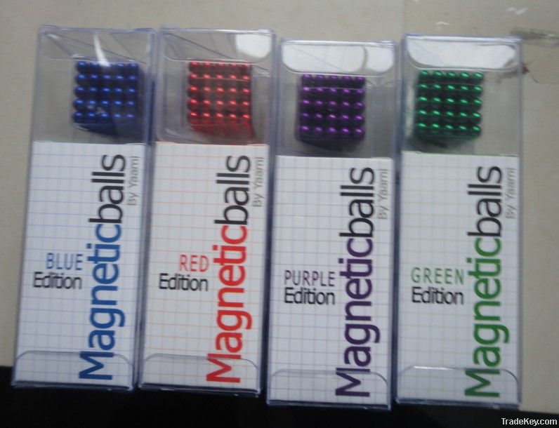 Difference colors Magnet Balls, Neocube D5mm 216PCS/Set