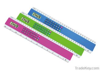 colourful big size pocket calculator with ruler