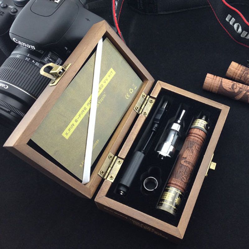 2014 Hot Selling Wood X-fire/E-fire/K-fire Variable Volt Starter Kit Electronic Cigarette,green vaping wooden e cigarette k fire