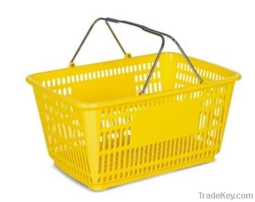 plastic shopping basket