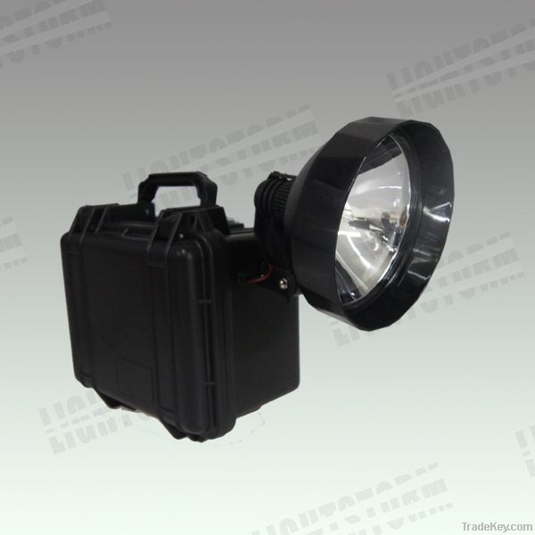 emergency light high power led 12v7Ah rechargeable spotlight 55w remot