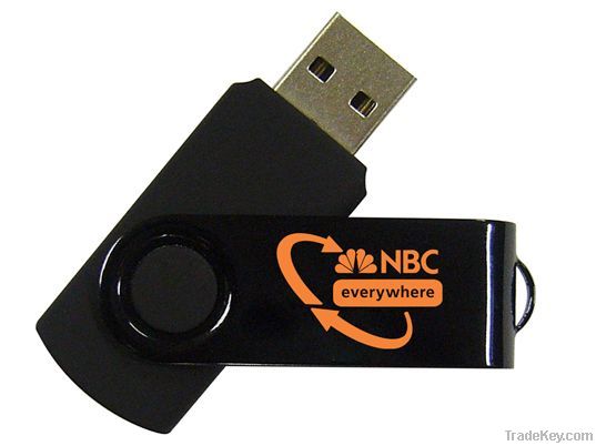 Promotional gift OEM Alunimun&amp;Plastic swivel usb flash drive