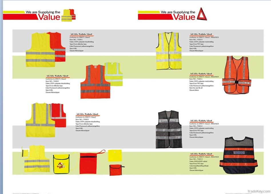 EN471 Class 2 Standard Hi-vis Safety Vest