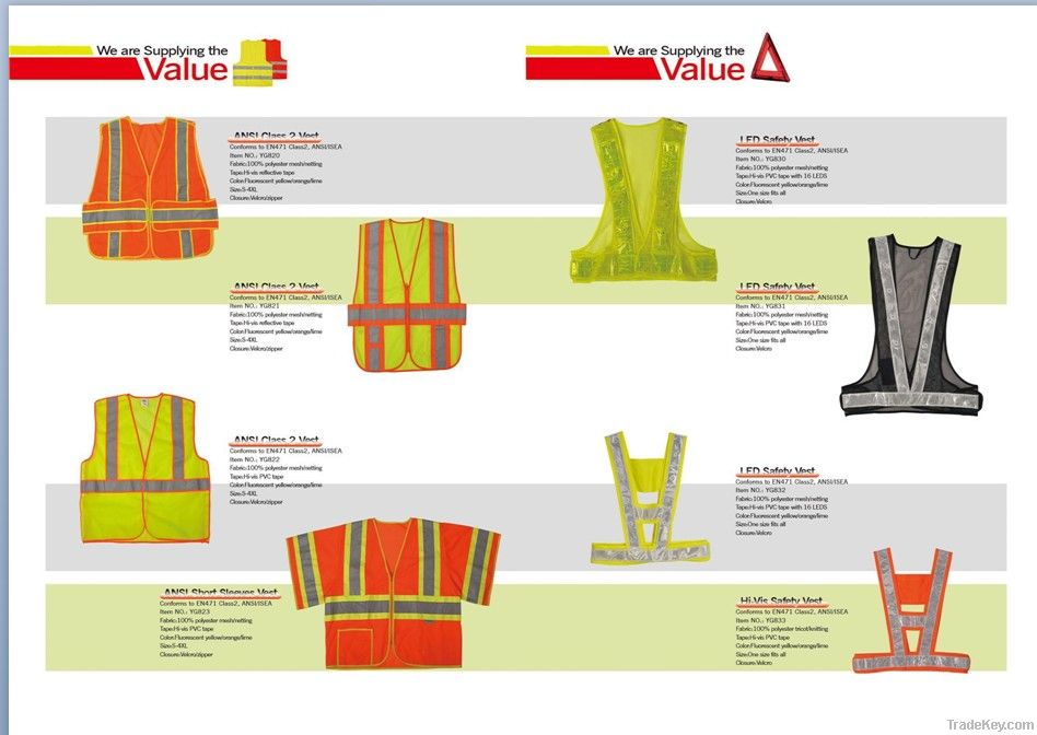 EN471 Class 2 Standard Hi-vis Safety Vest