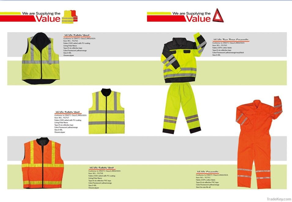 EN471 Class2, ANSI/ISEA Standard Hi-vis Reflective Jacket