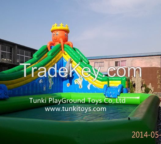 water park aqua sport park inflatable iceberg  inflatable trampoline