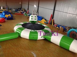 inflatable iceberg climbing blob slide water park