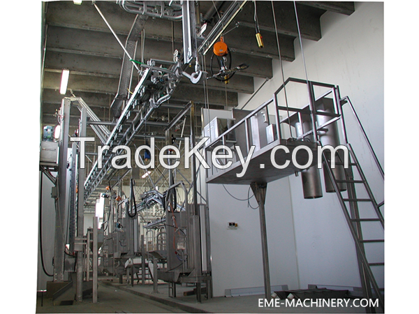Food Processer Cattle White And Red Viscera Removed Platform