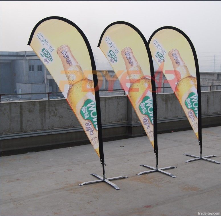 Outdoor advertising beach flag