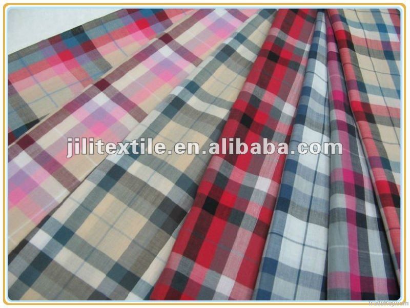 Cotton Yarn Dyed Check shirting Fabric Y/D For Boxers Shorts