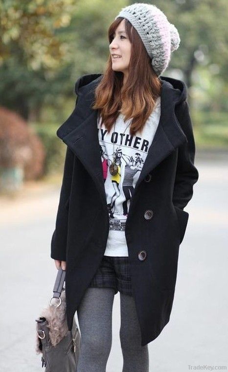 Thicken Large Lapel Warm Women Overcoat