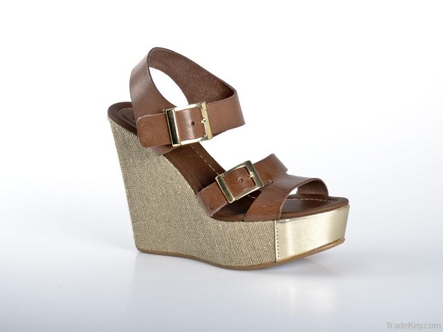 Wedge strapped sandals