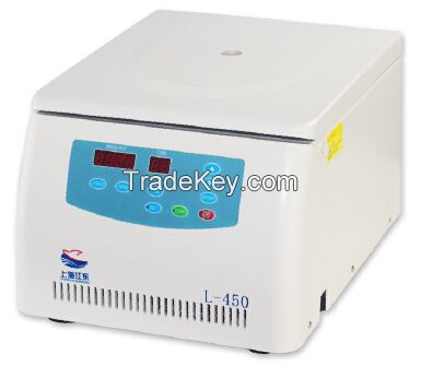 L-450 Benchtop Medical Lab Centrifuge Laboratory Centrifuge Brushless Motor LED Display 4500rpm CE 24 x 10ml