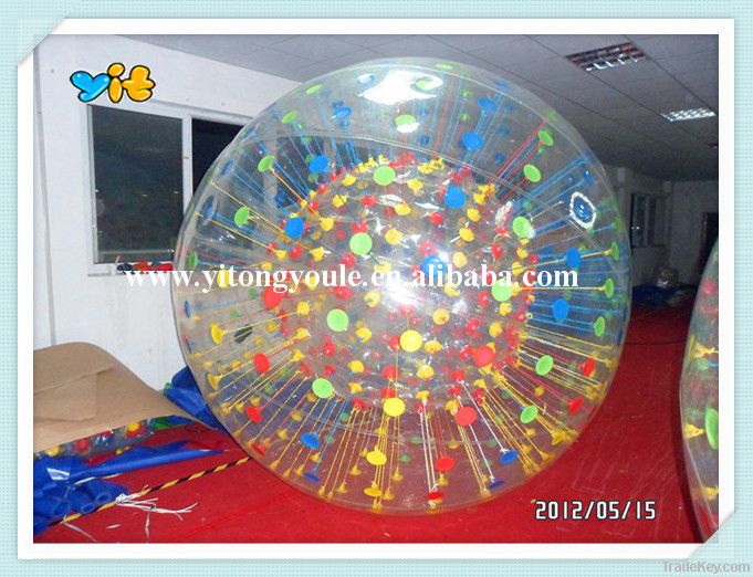 inflatable water zorb ball, human sized hamster ball, aqua ball