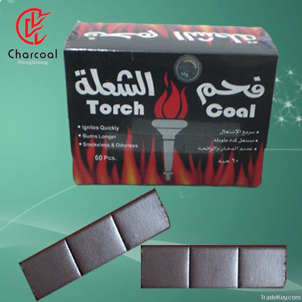 Smokeless long time burning silver shisha charcoal