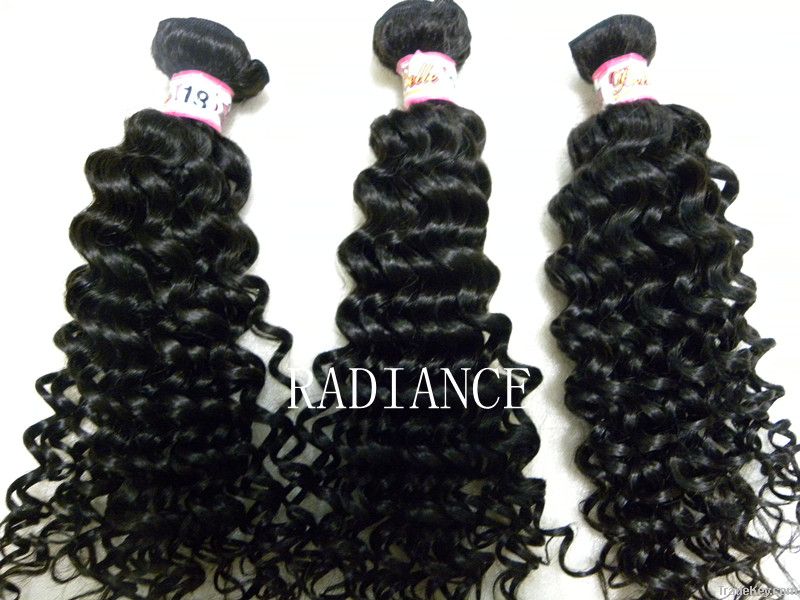 super quality virgin brazilian remy hair weavy deep wave