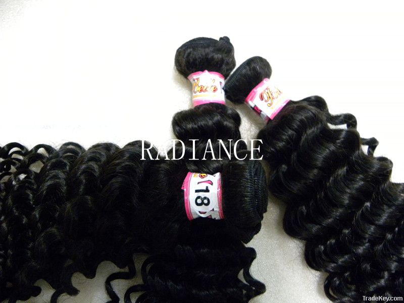 super quality virgin brazilian remy hair weavy deep wave