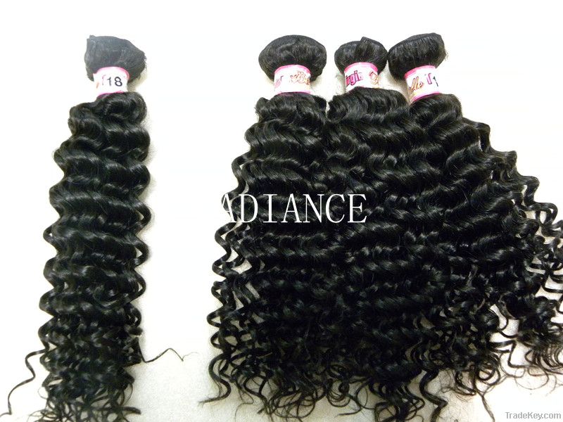 super quality virgin brazilian remy hair weavy deep wave