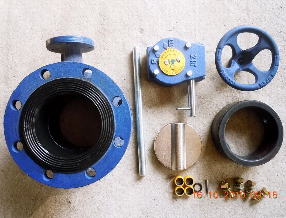 Soft sealing flange Butterfly Valve