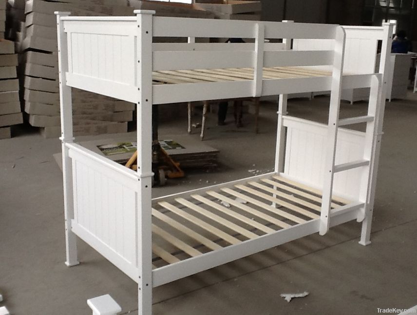 wood bunk bed