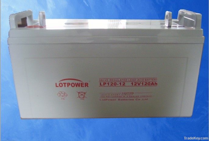 12v 120ah maintenance free VRLA sealed lead acid battery