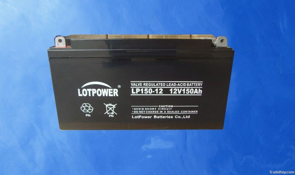 12v 150ah maintenance free VRLA valve regulated lead acid battery