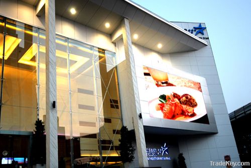 Outdoor P12mm programmable led message display led video wall