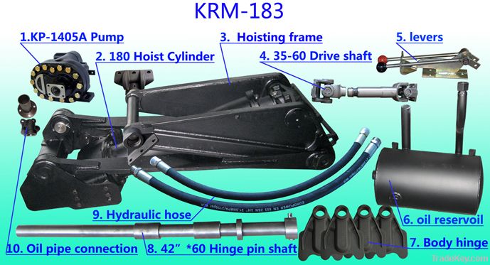 Dump Truck Single-acting Hydraulic cylinder Hoist