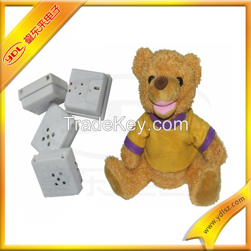 plush animal voice recorcording teddy bear with cloth