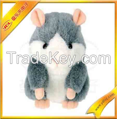 The talking hamster plush animal toy voice repeating mechanism