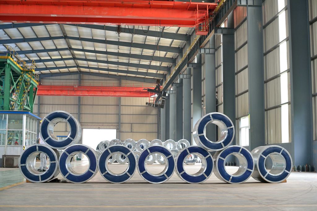 Galvanized steel sheet coils