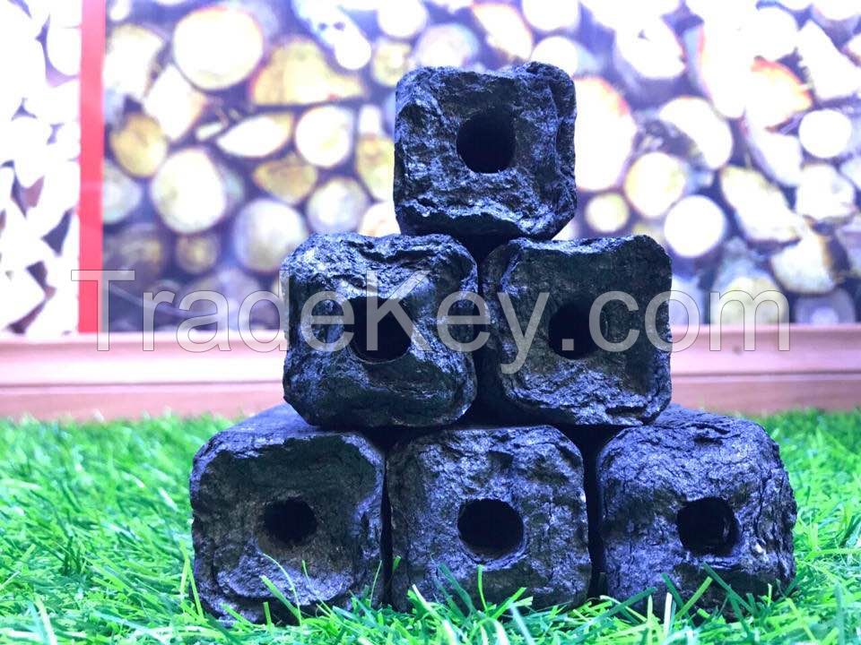 Factory Square Sawdust Briquettes Charcoal for BBQ grill