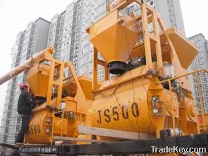 Twin Shaft Concrete Mixer