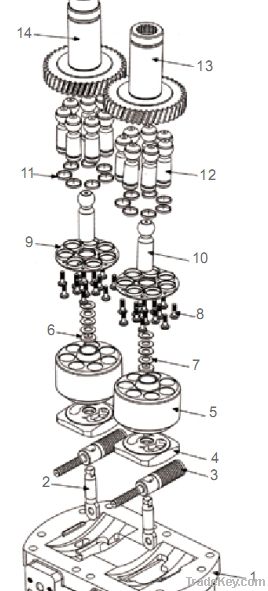 Hydraulic pump parts for A8V