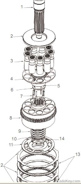 Hydraulic Swing Moter for M2X Series