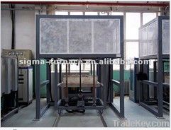 Elevator furnace for heat treatment