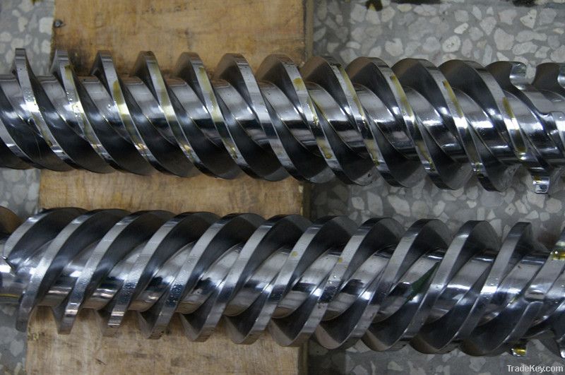 parallel/conical twin screw barrel for plastic