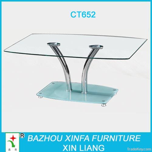 Tempered glass coffee table