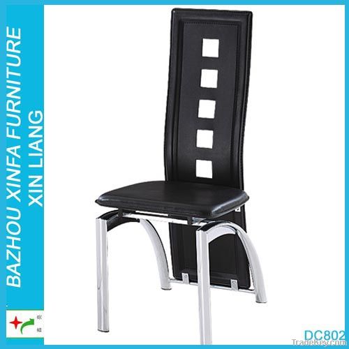 Synthetic PVC leather dining chairs