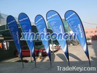 on selling teardrop flag banner