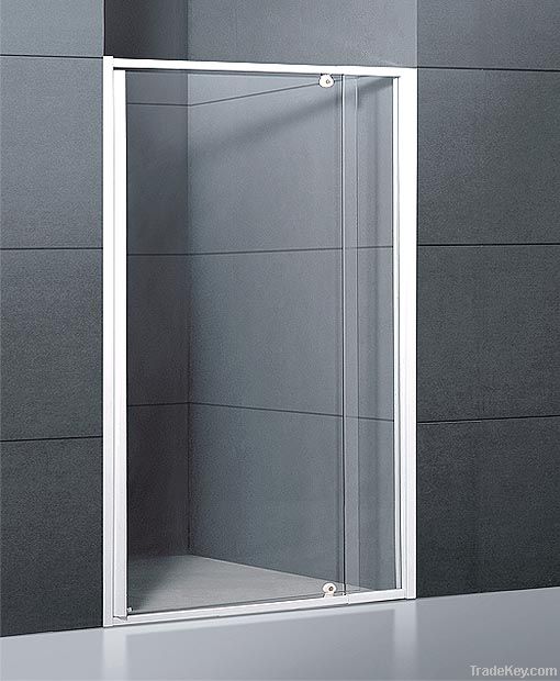 Simple toughened glass shower door with frame