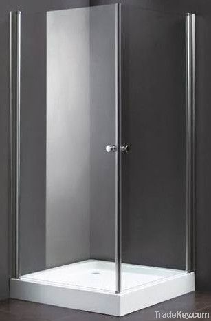 Square outside sliding doors  shower enclosure