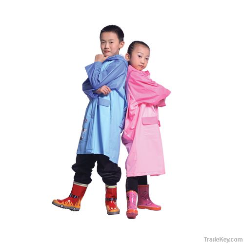 Children Kids girls pvc cartoon raincoat rain coat