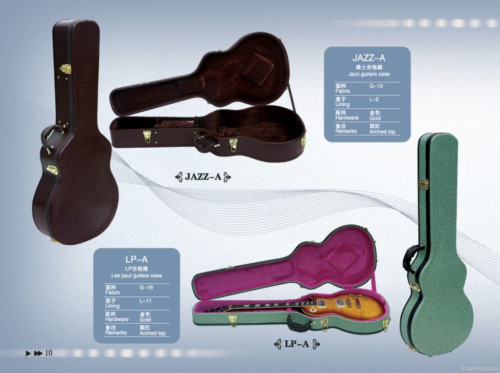 JAZZ GUITARS CASE AND LES PAUL GUITARS CASE