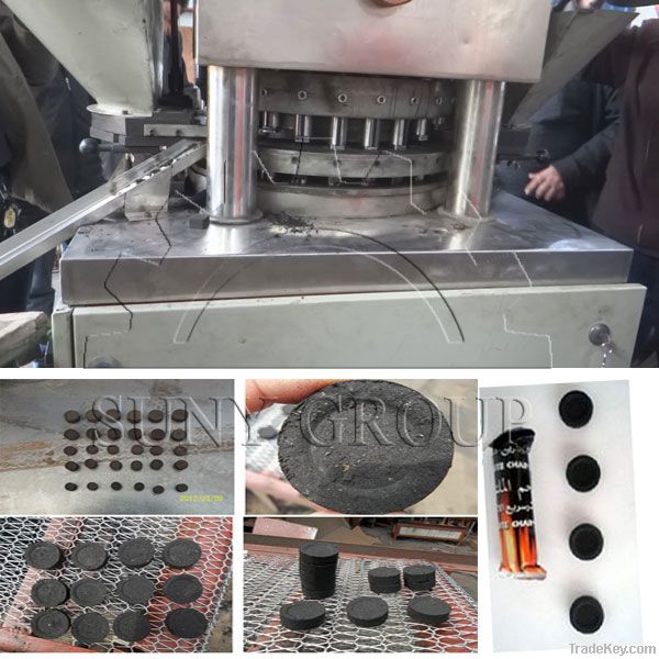 rotary shisha charcoal tablet machine