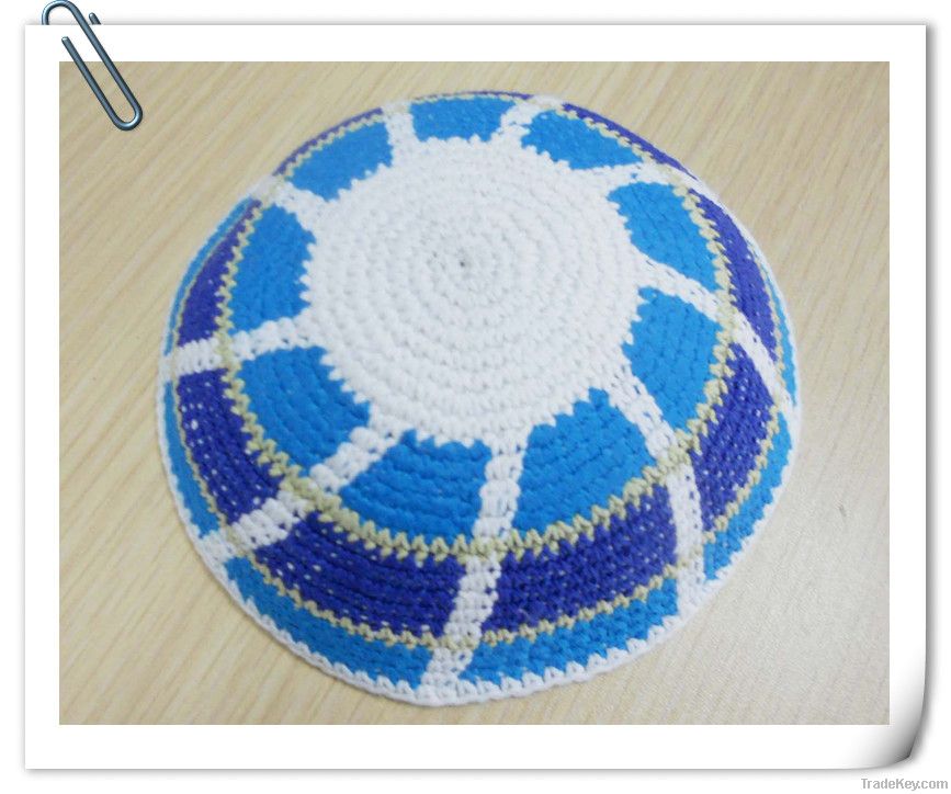 crochet kippah, kippot , hats , caps