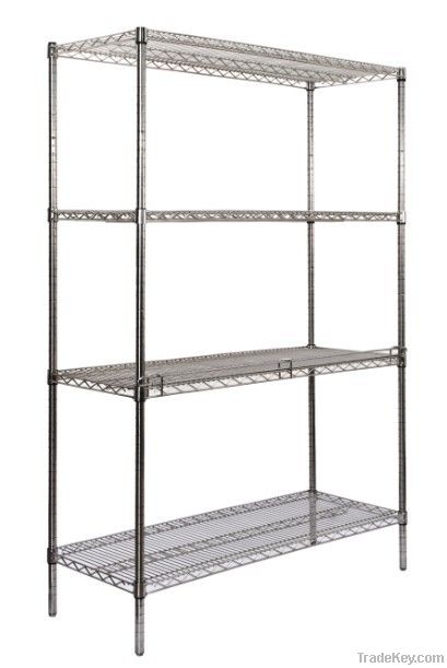 chrome plated wire shelf for kitchen