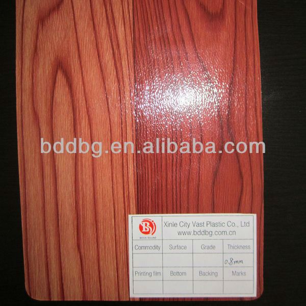 0.8mm embossed solid pvc flooring