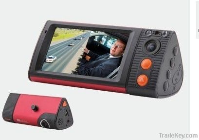 3&#039;&#039; HD CE Certified touched LCD Dual Len Mini Car Dvr