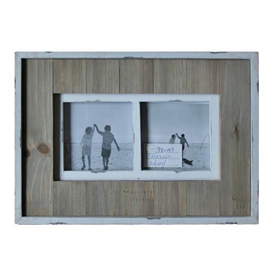 distressed wood photo frame